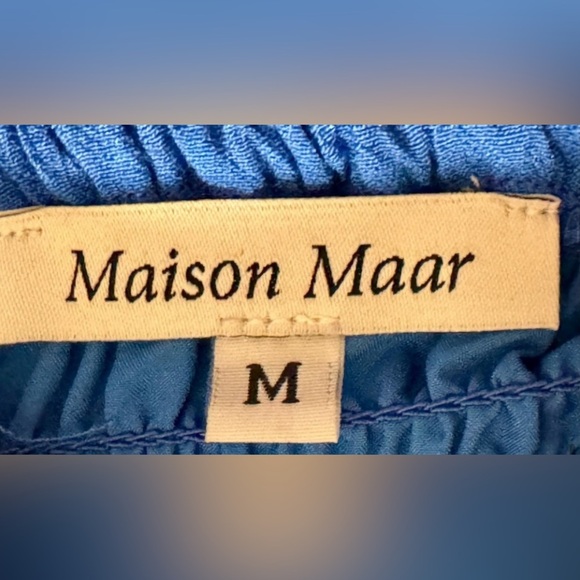 MAISON MAAR SZ M Blue Midi Dress - Picture 6 of 8